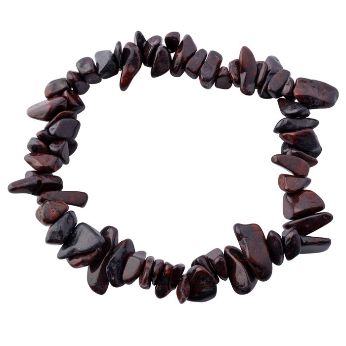 Brecciated jasper chip bracelet