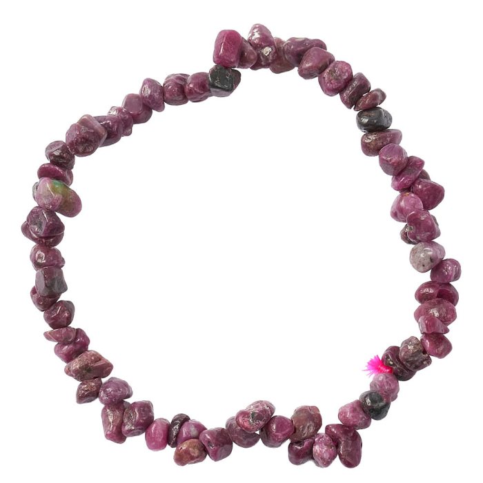 Ruby Gemstone Chip Bracelet 