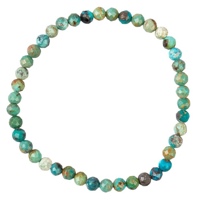 Turquoise faceted bracelet