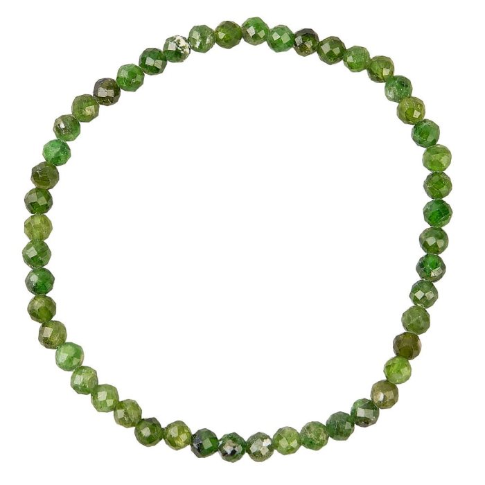 Diopside faceted bracelet