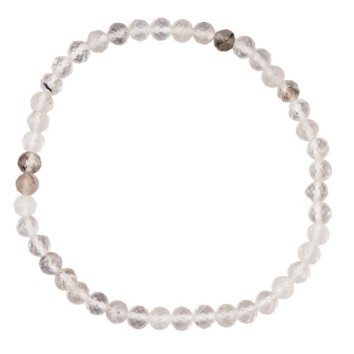 Herkimer diamond faceted bracelet