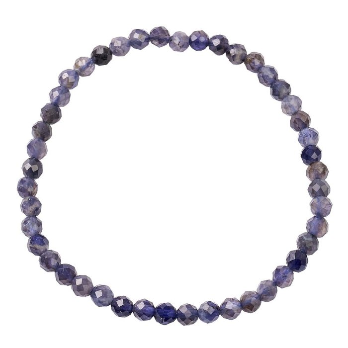 Iolite faceted bracelet
