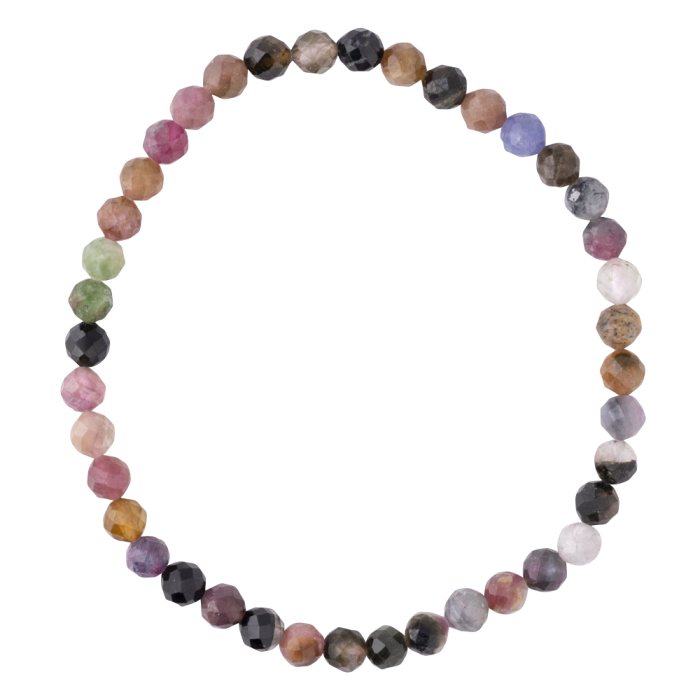 Mixed tourmaline faceted bracelet