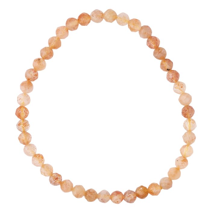 Sunstone faceted bracelet