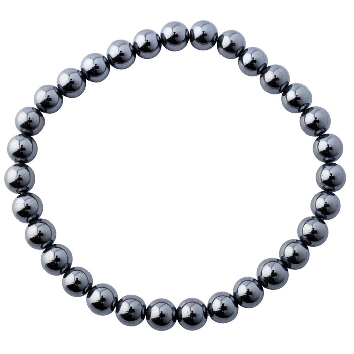 Hematine bead bracelet