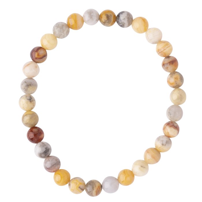 Crazy Lace Agate bead bracelet