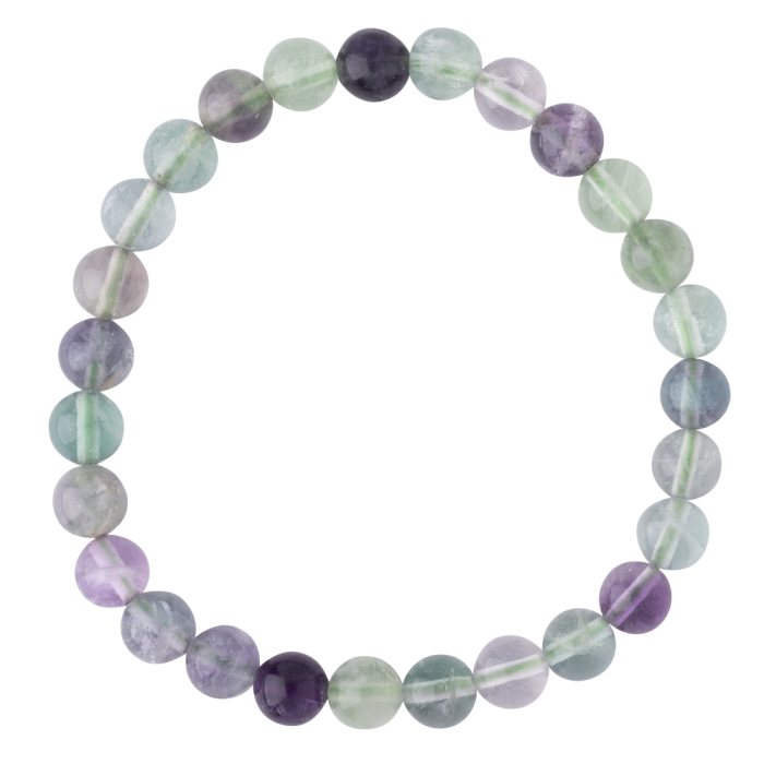 Fluorite bead bracelet