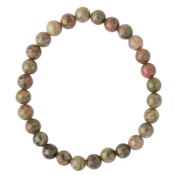 Unakite bead bracelet