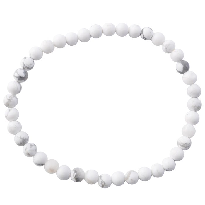 Howlite bead bracelet