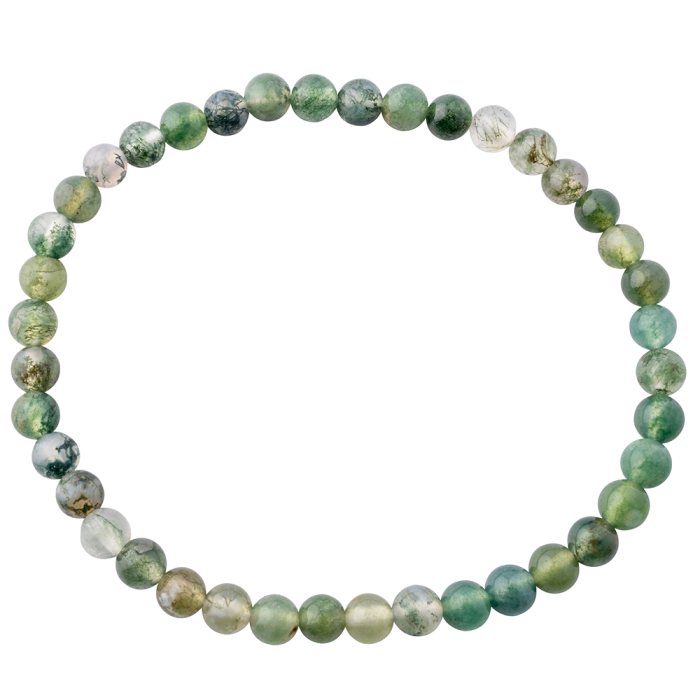 Moss Agate bead bracelet
