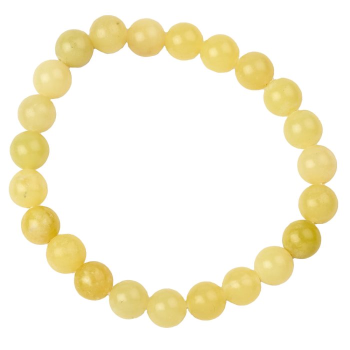 Olive Jade bead bracelet