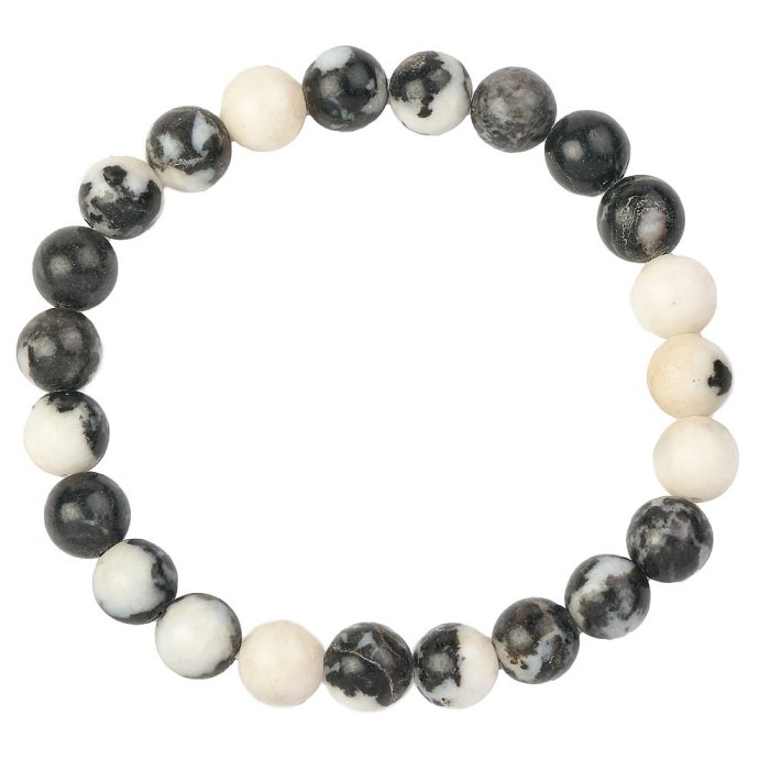 Zebra Jasper bead bracelet