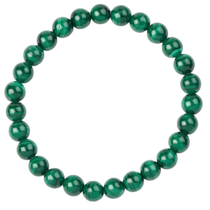 Malachite bead bracelet