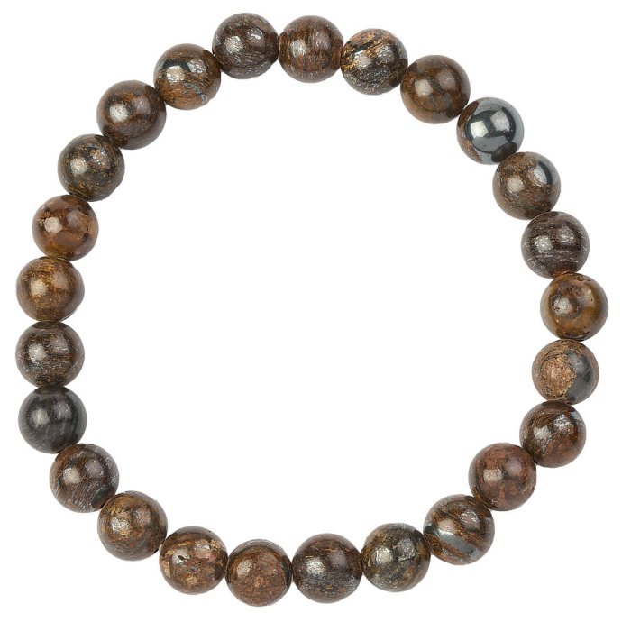 Bronzite bead bracelet