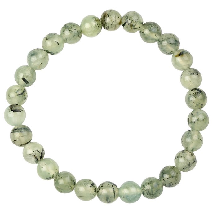Prehnite bead bracelet