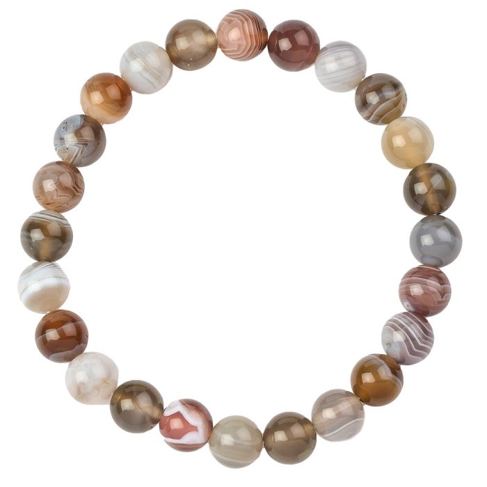Botswana Agate bead bracelet