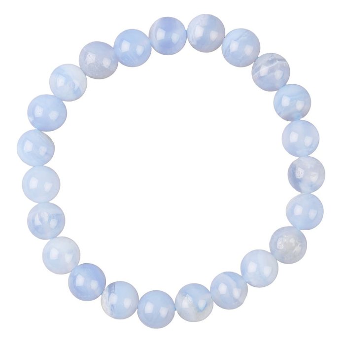 Blue Lace Agate bead bracelet
