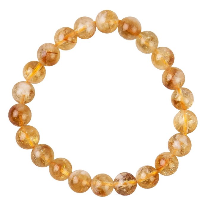 Citrine bead bracelet