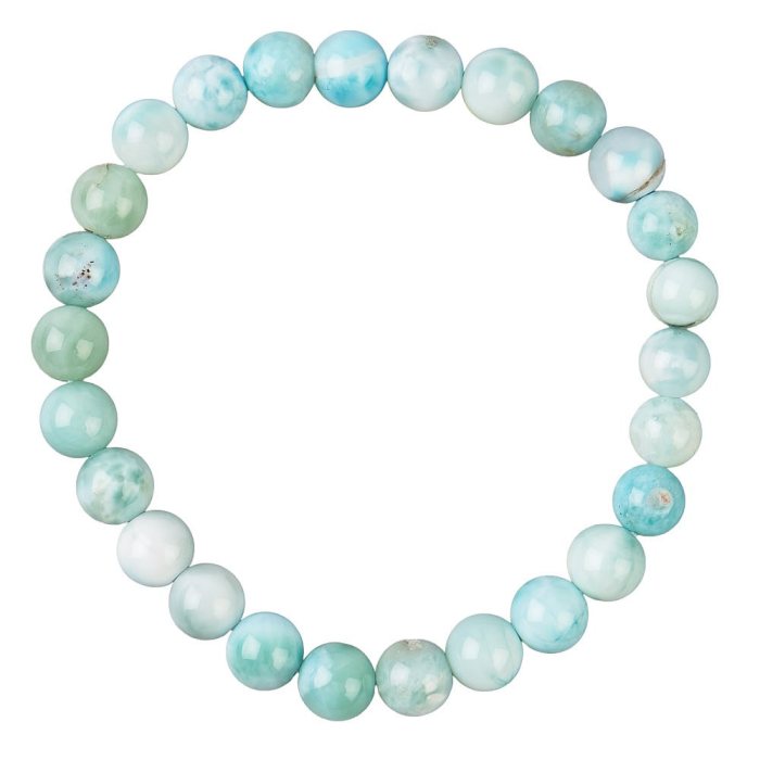 Larimar bead bracelet