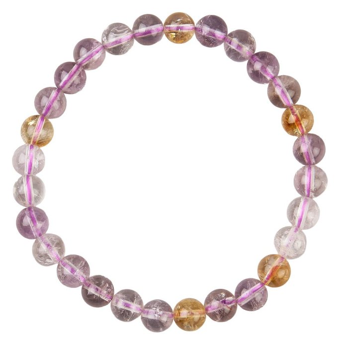 Ametrine bead bracelet
