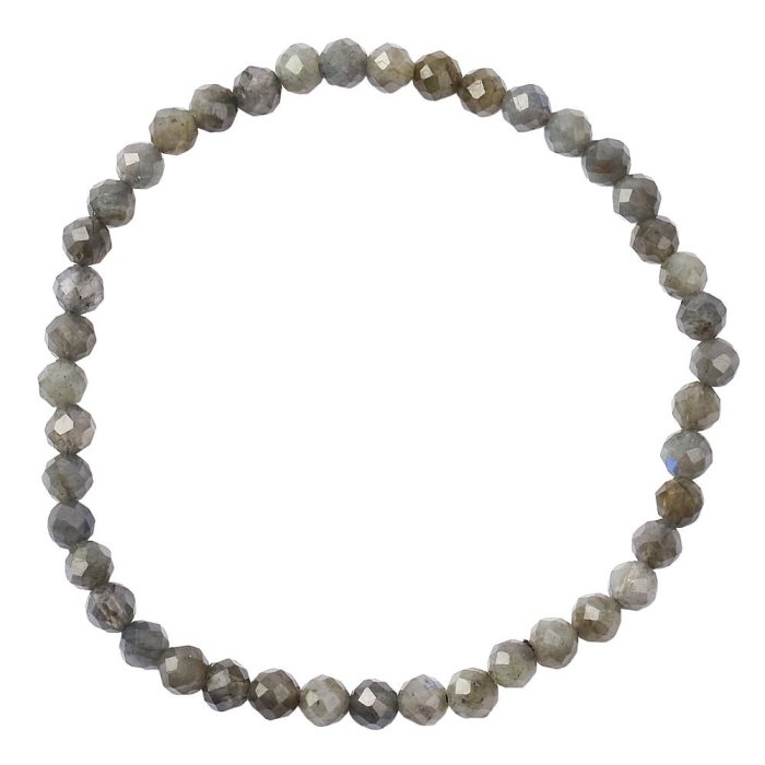 Labradorite Faceted Bead Bracelet