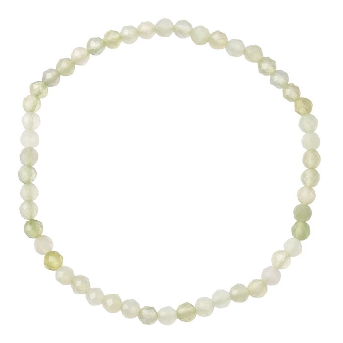 New Jade 4mm Faceted Bead Stretch Bracelet