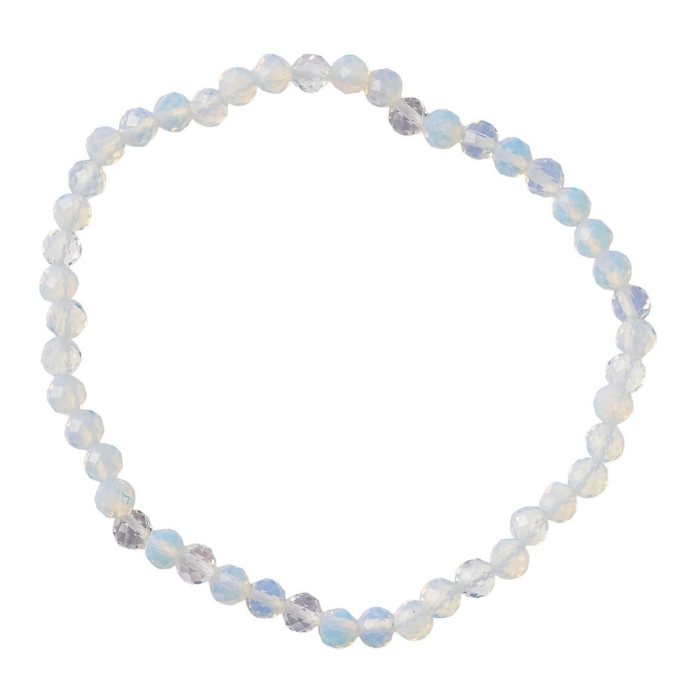 Opalite Faceted Bead Bracelet