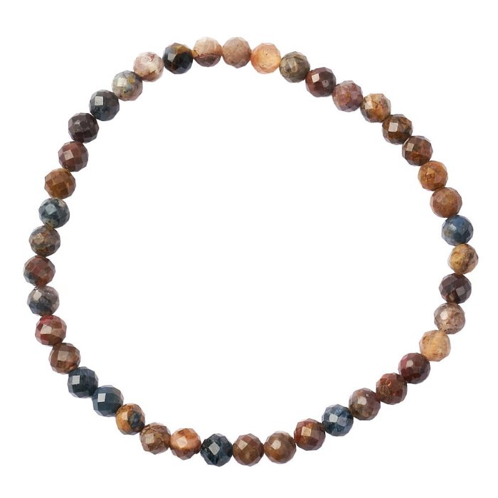 Pietersite Faceted Bead Bracelet