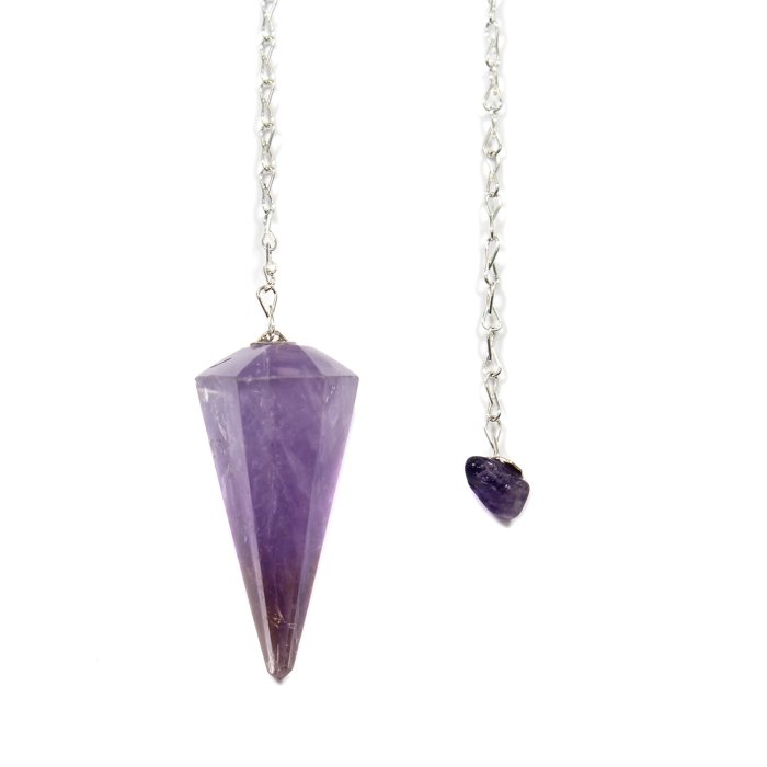 Amethyst Point Pendulum w/tumble