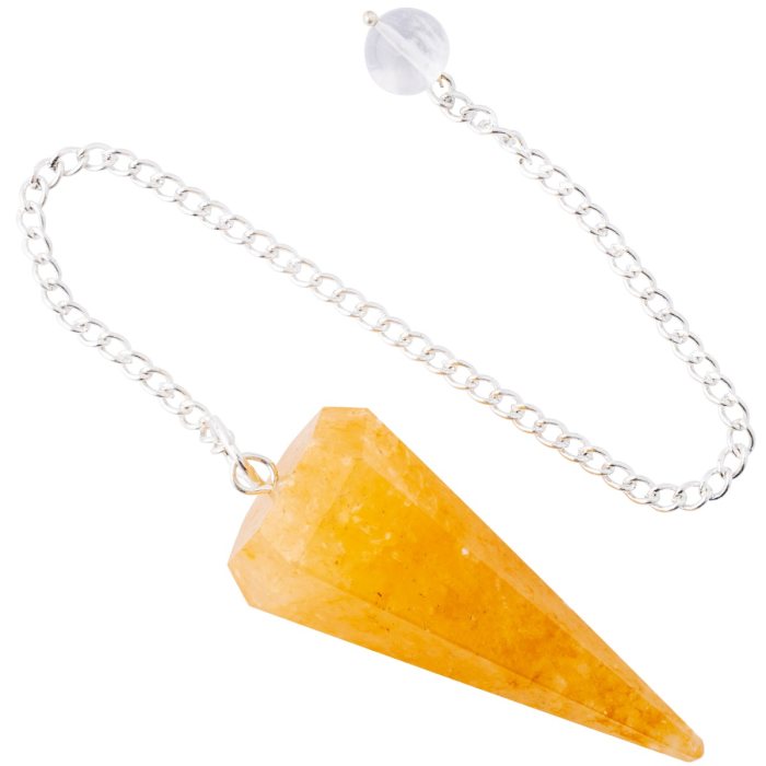 Golden Healer Quartz Pendulum