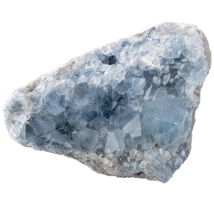 Boxed Celestite Crystal Cluster