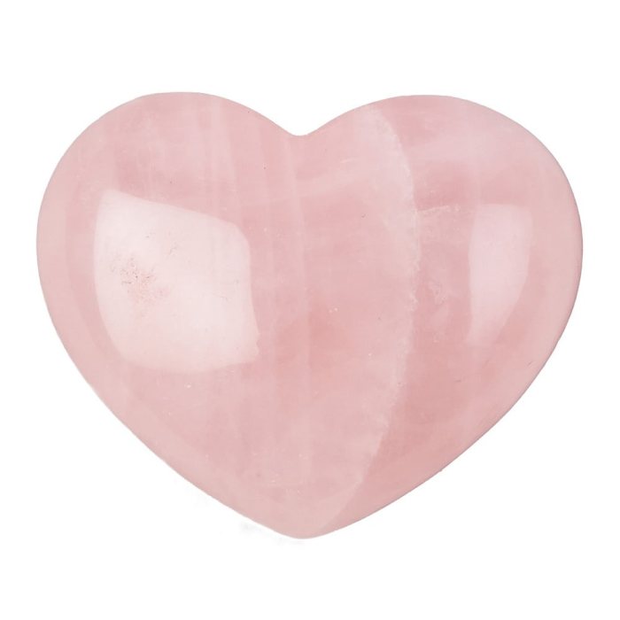 Rose Quartz Heart Carving – 25–30mm