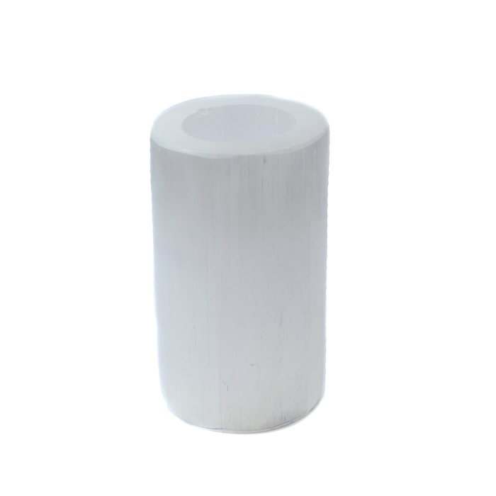Selenite Polished Tealight Holder