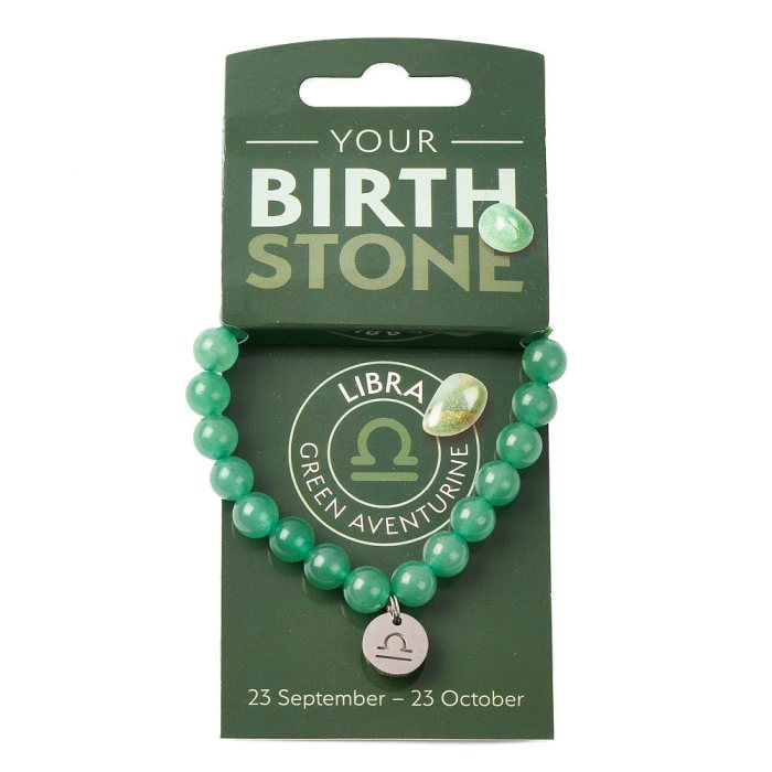 Birthstone Bracelet - Libra - Green Aventurine