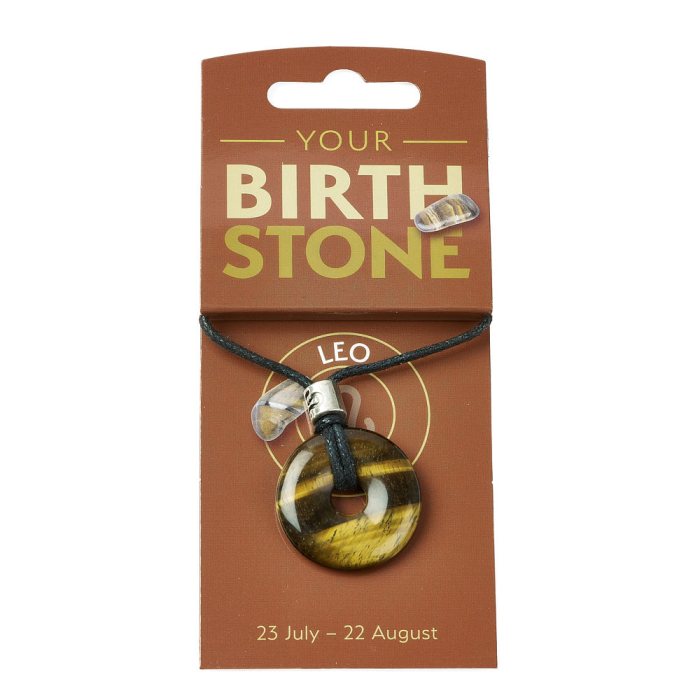 Birthstone Necklace - Leo - Tiger Eye