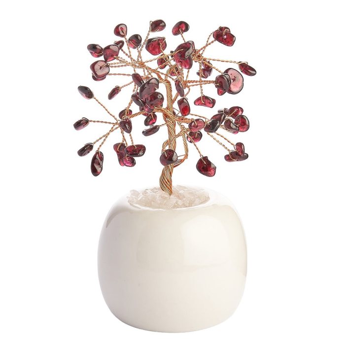 Garnet Gem Tree in Flowerpot