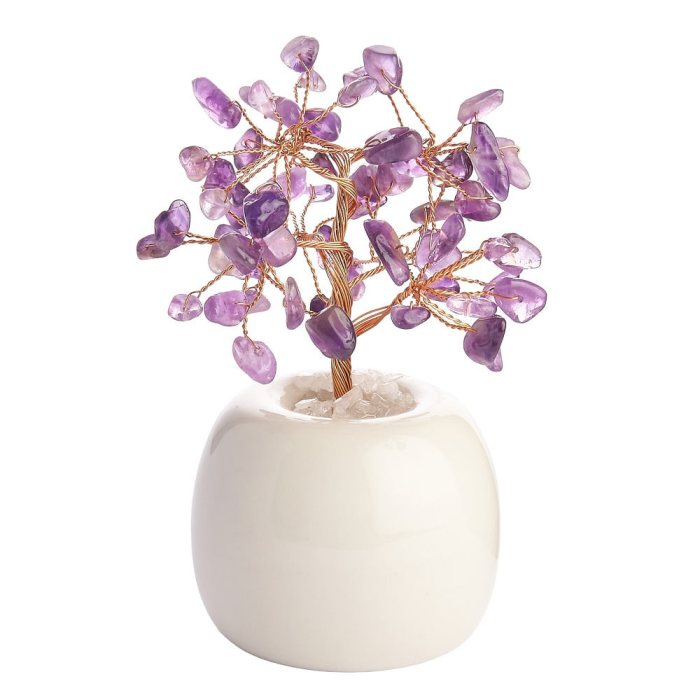 Amethyst Gem Tree in Flowerpot