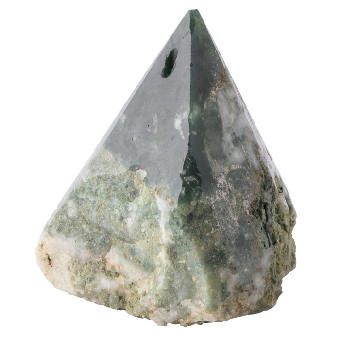 Tree Agate Point Incense Holder