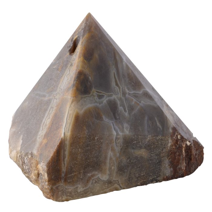 Petrified Wood Polished Point Incense Holder
