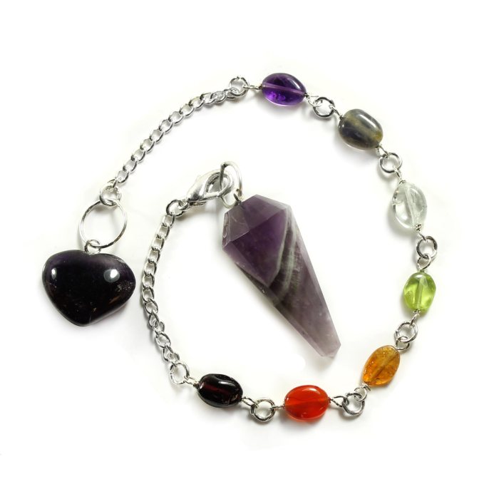 Amethyst Chakra Pendulum/Bracelet Combination