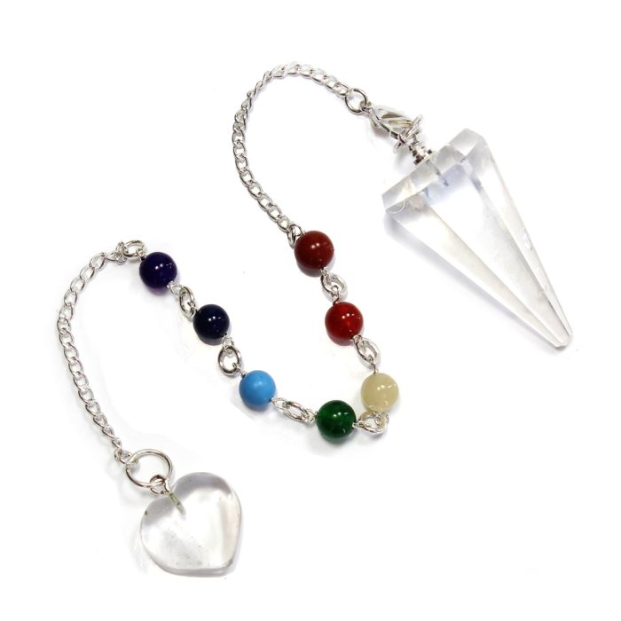 Rock Crystal Pendulum/Bracelet Combination