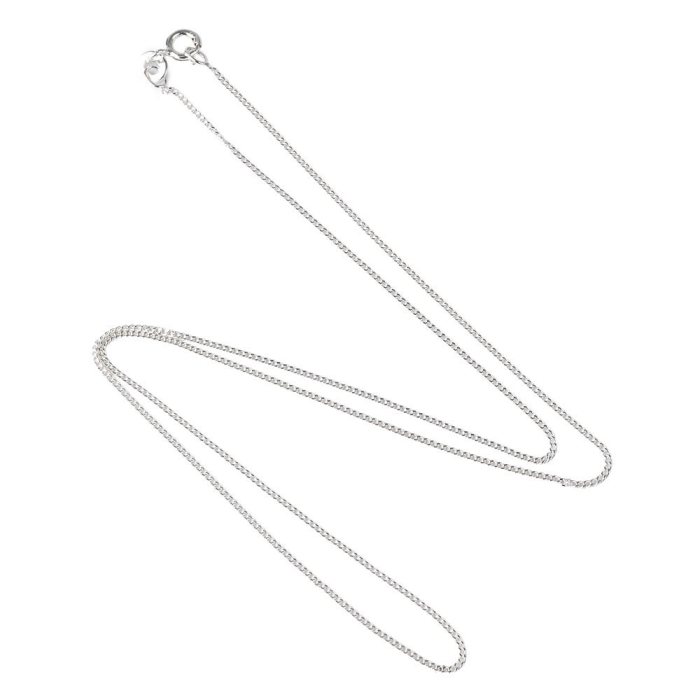 18" Curb Chain 0.30 Diamond Cut Sterling Silver (STS)