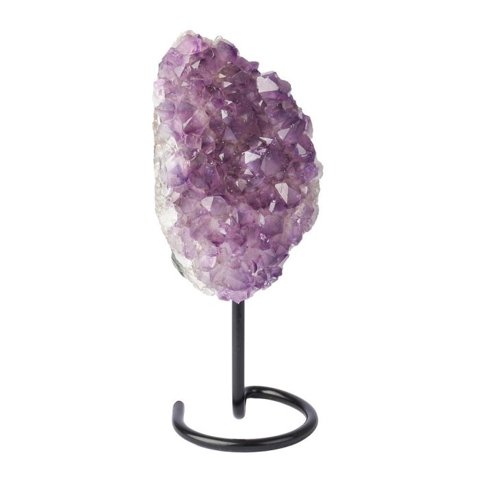 Amethyst Cluster on Metal Stand - 0.48kg